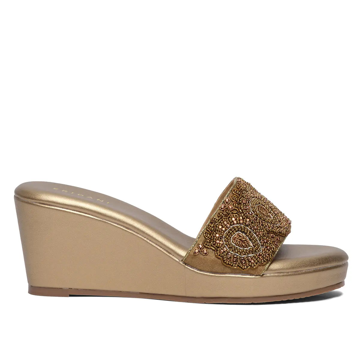 Shyra Embroidered Wedges Mahek Footwear Eridani