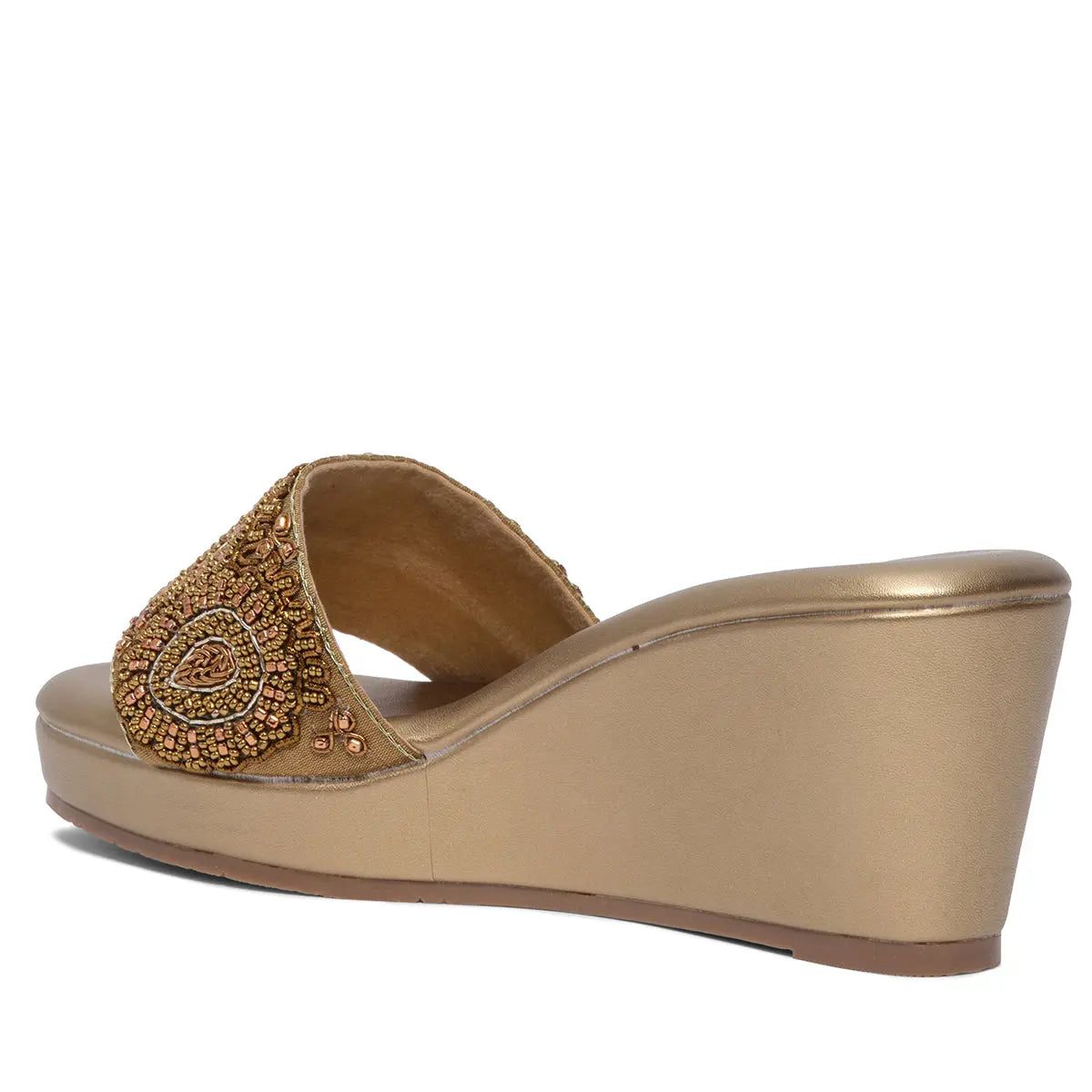 Shyra Embroidered Wedges Mahek Footwear Eridani