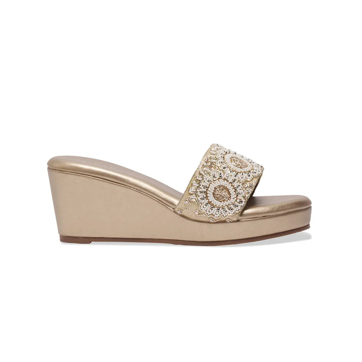 Shyra Embroidered Wedges Mahek Footwear Eridani