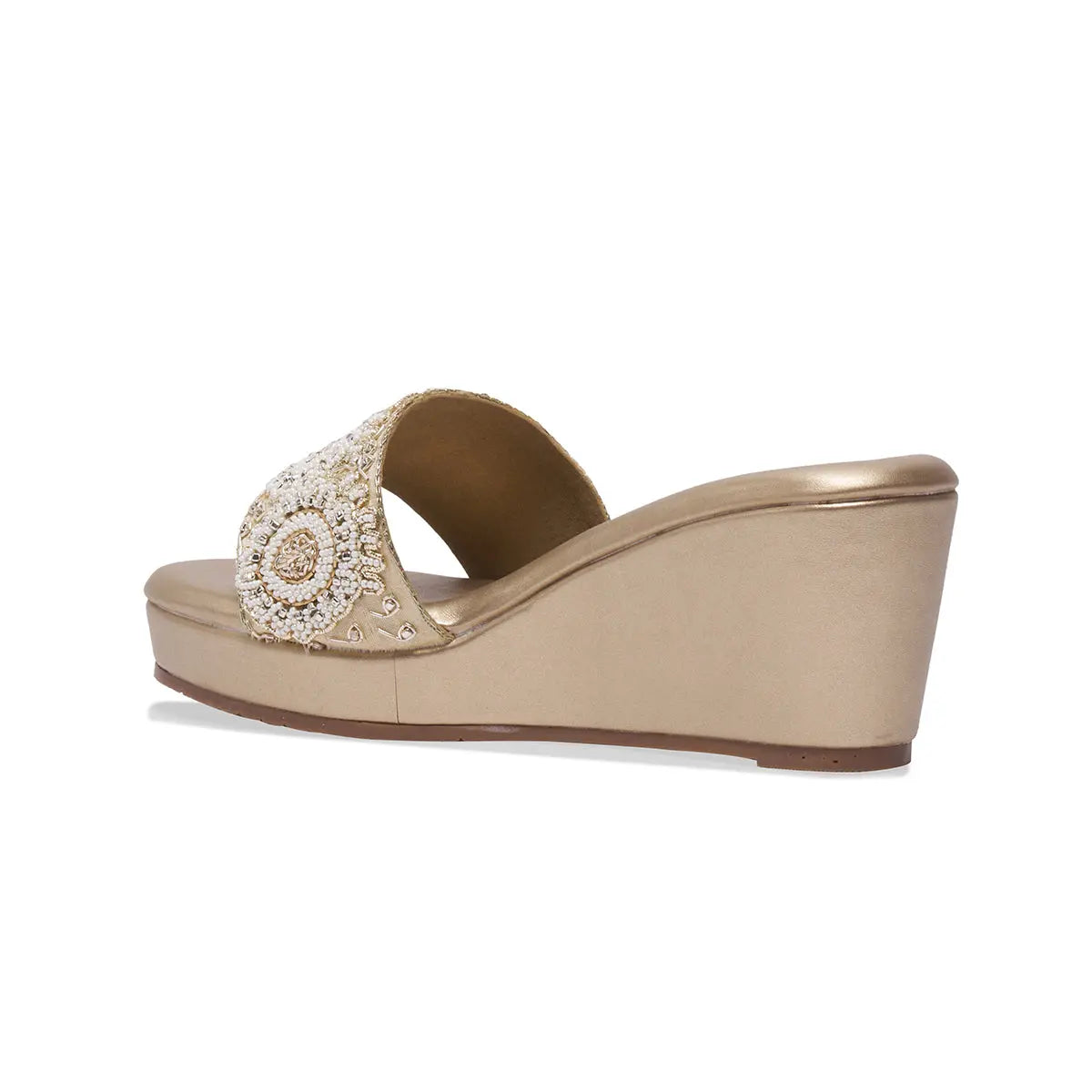 Shyra Embroidered Wedges Mahek Footwear Eridani