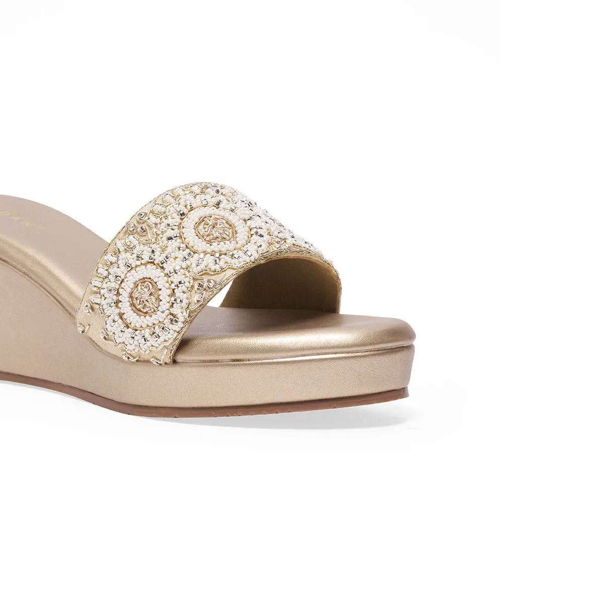 Shyra Embroidered Wedges Mahek Footwear Eridani