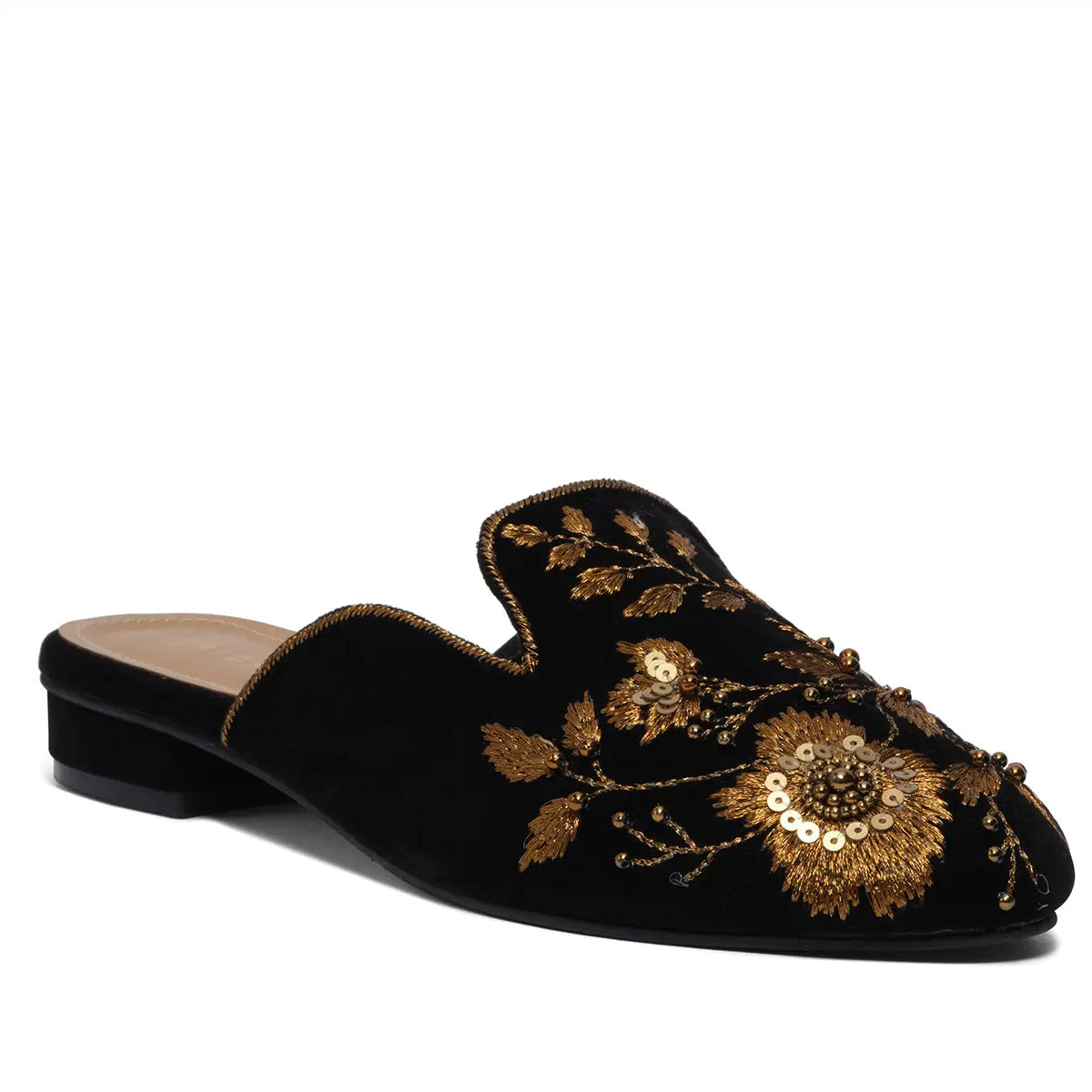 Sidra Embroidered Mules Macro Footwear