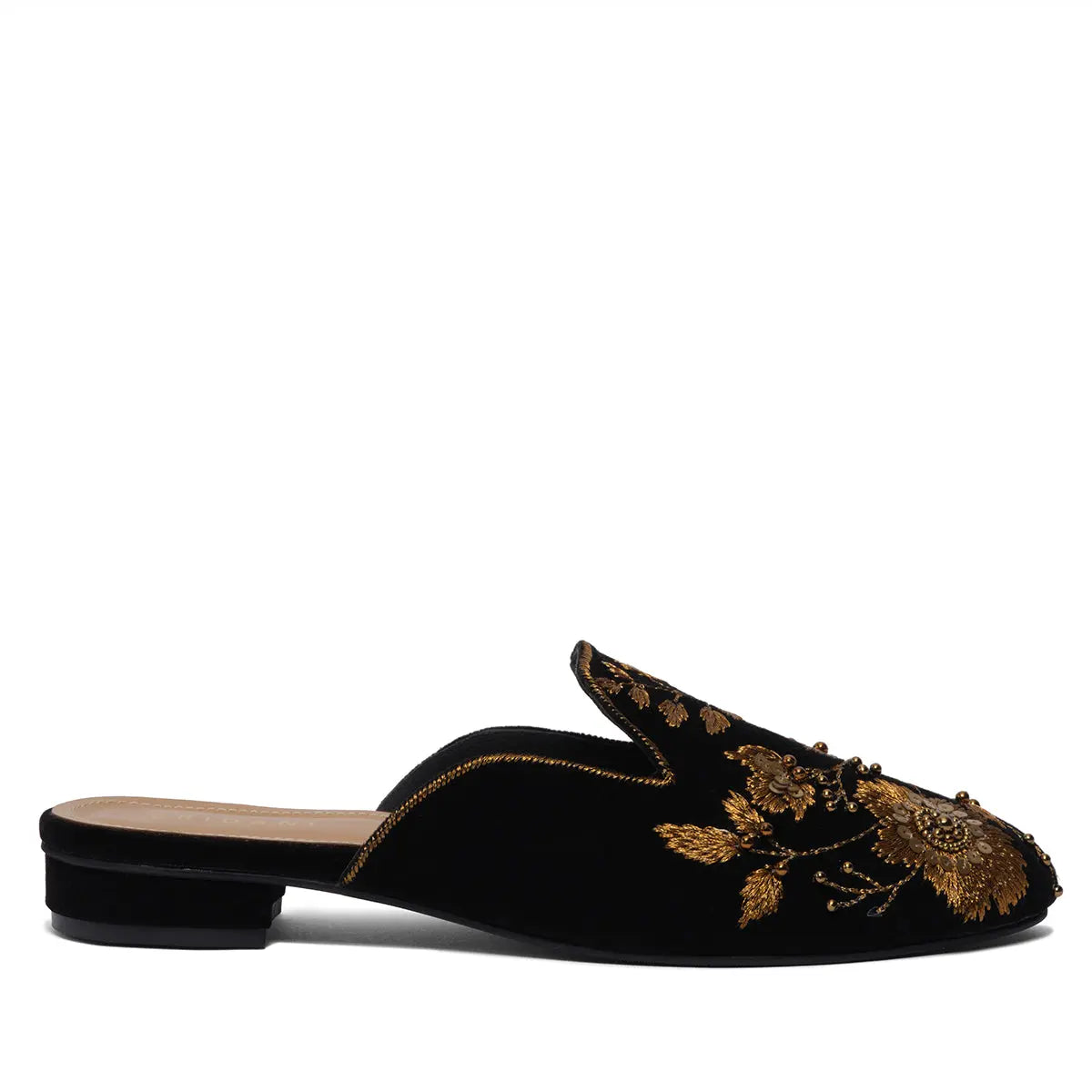 Sidra Embroidered Mules Macro Footwear