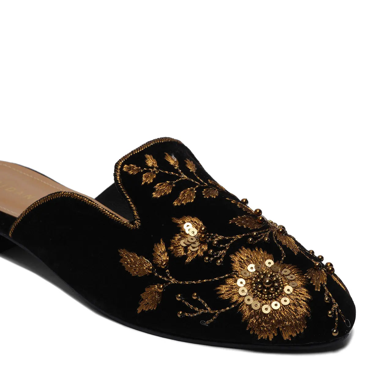 Sidra Embroidered Mules Macro Footwear