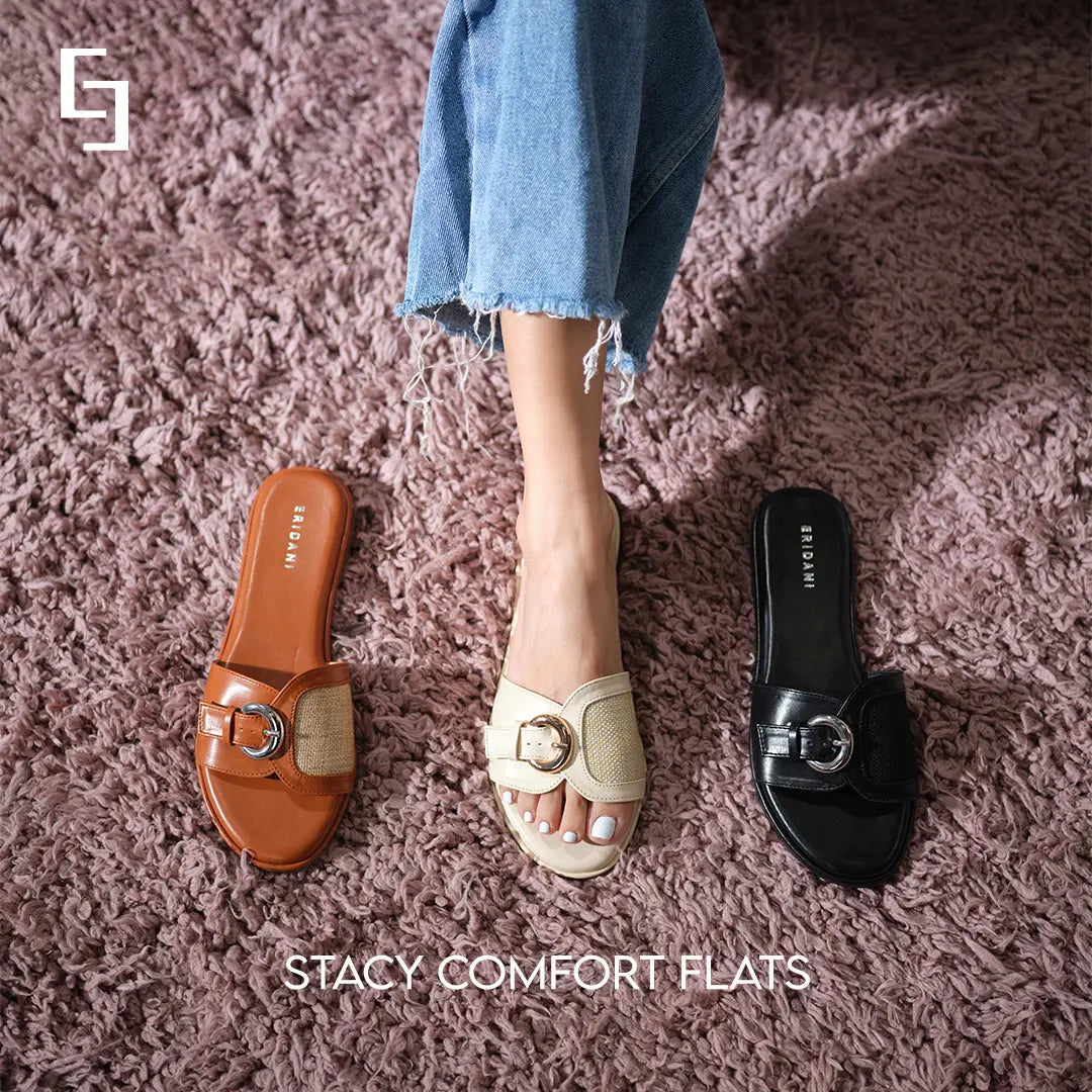 Stacy Buckle Flats Ahmad Arts