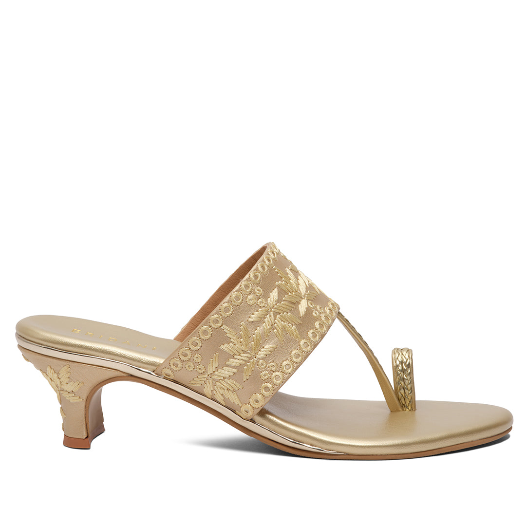 Syna Embroidered Kolhapuri