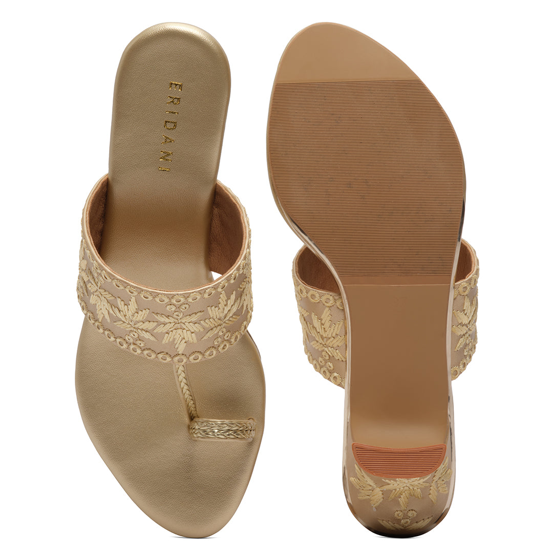 Syna Embroidered Kolhapuri