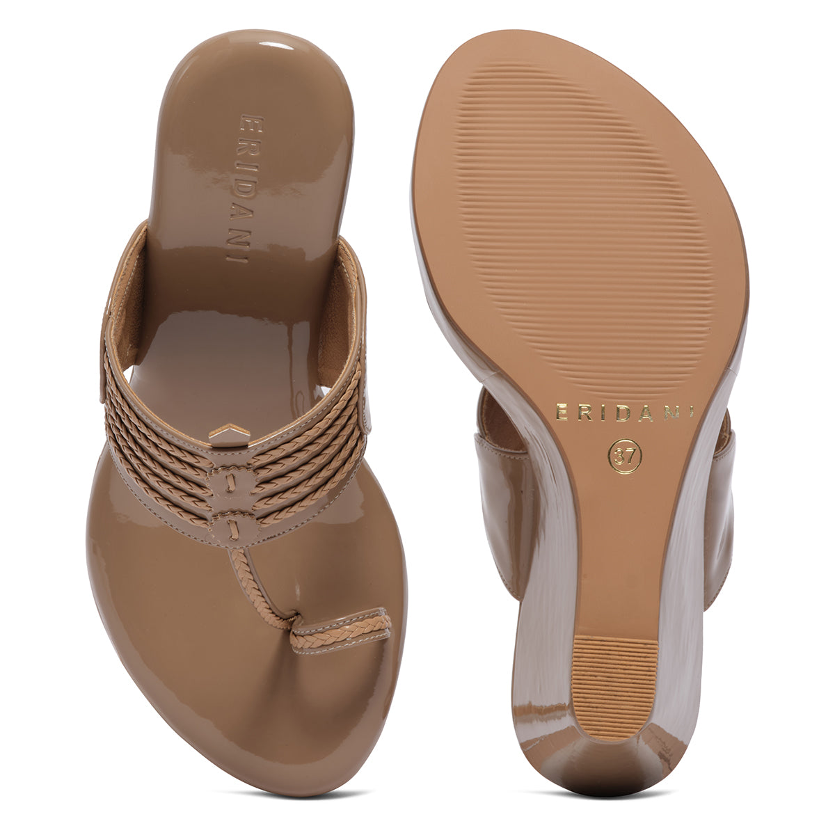 Taani Solid Kolhapuri Wedges