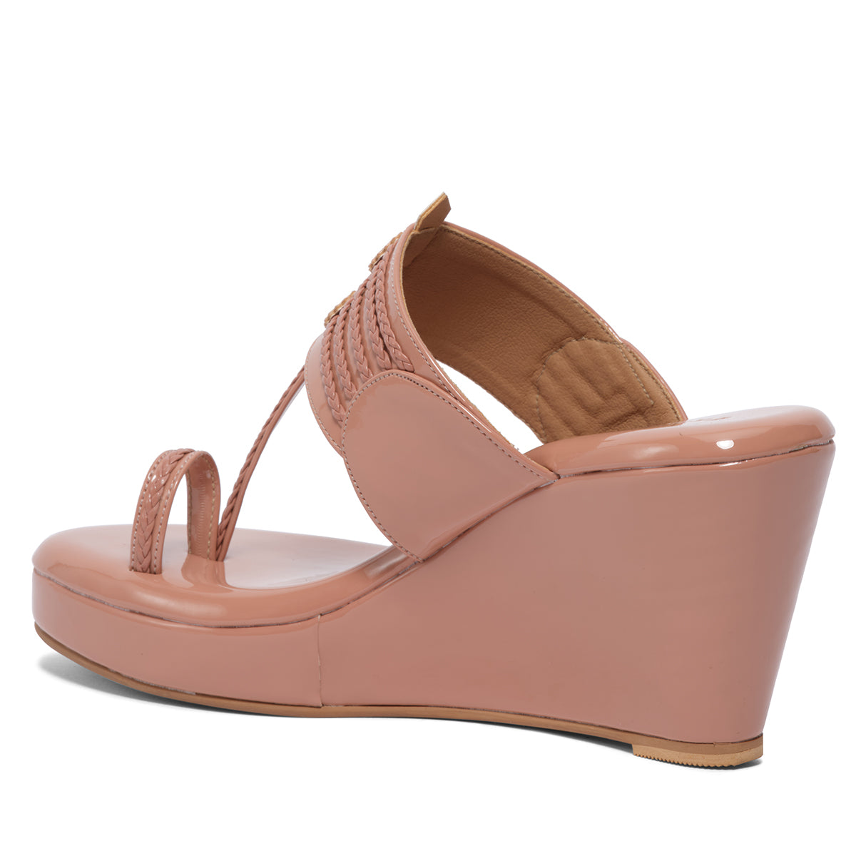 Taani Solid Kolhapuri Wedges