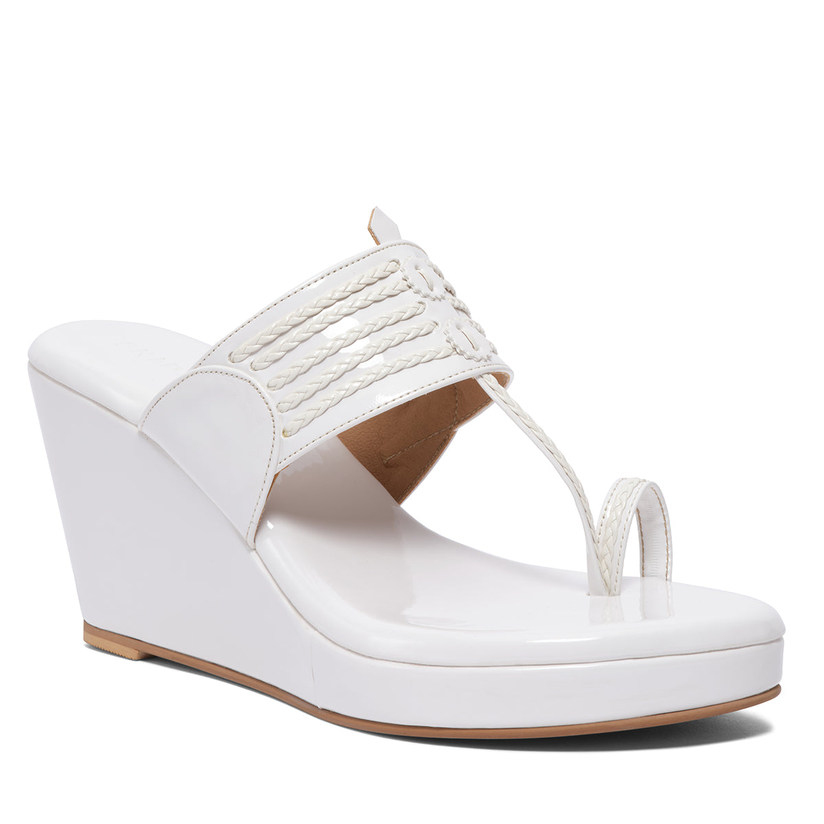 Taani Solid Kolhapuri Wedges