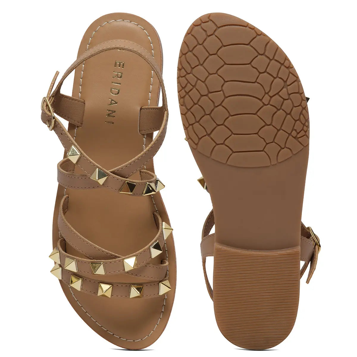 Tamaya Studded Flats Indian Leather Company
