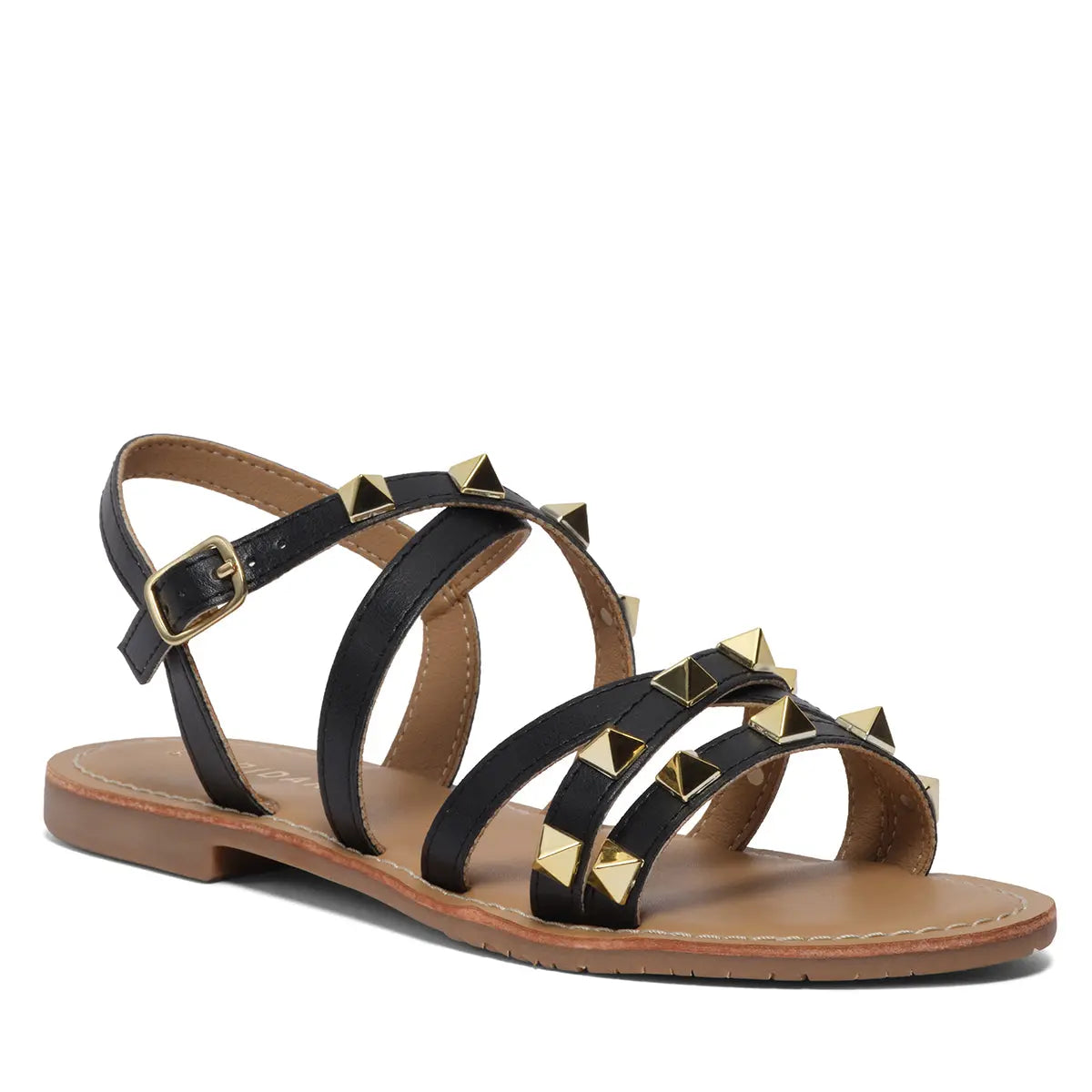Tamaya Studded Flats Indian Leather Company