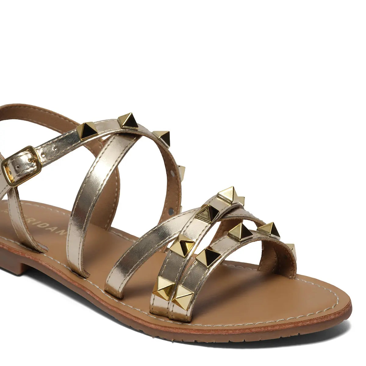 Tamaya Studded Flats Indian Leather Company