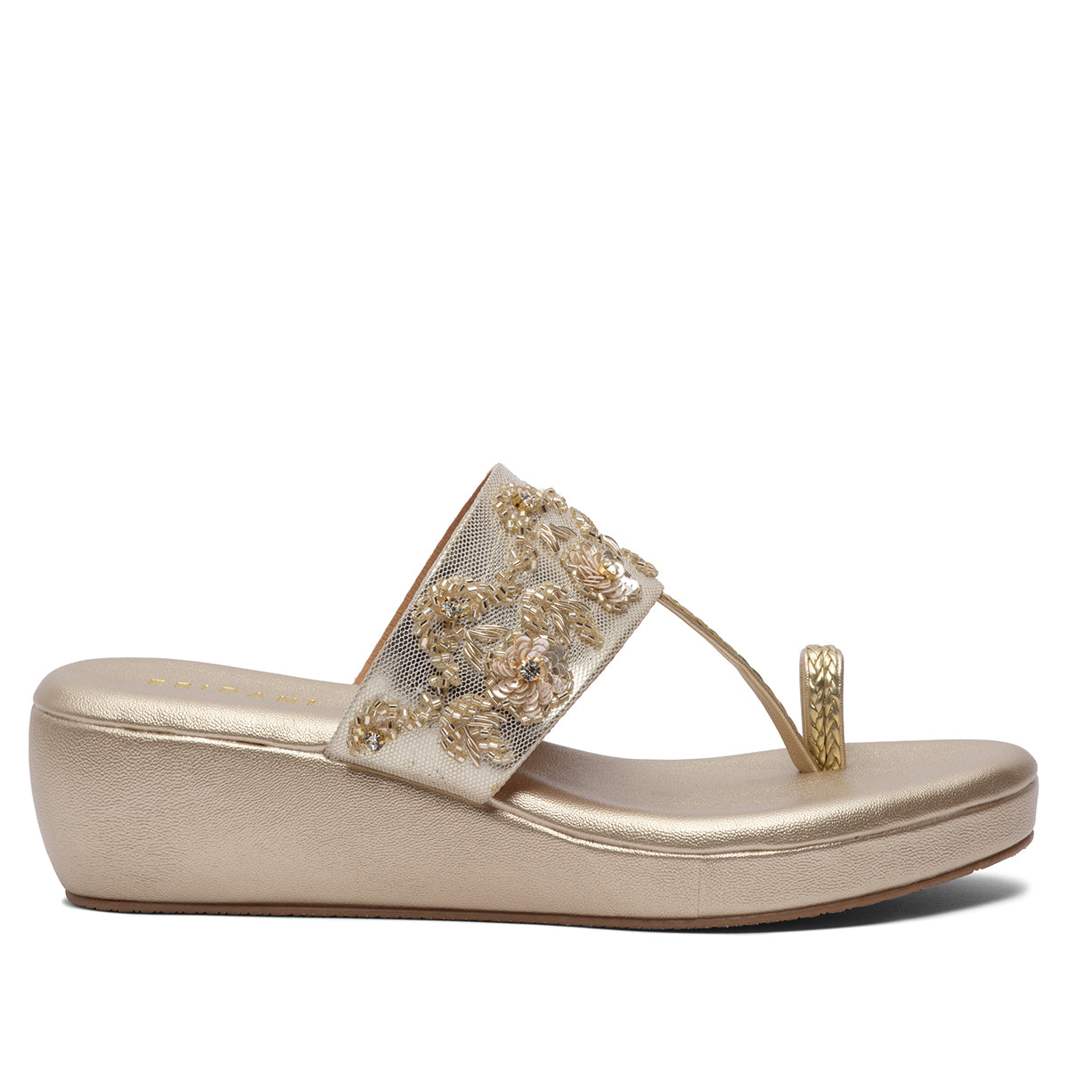 Tarini Embroidered Wedges
