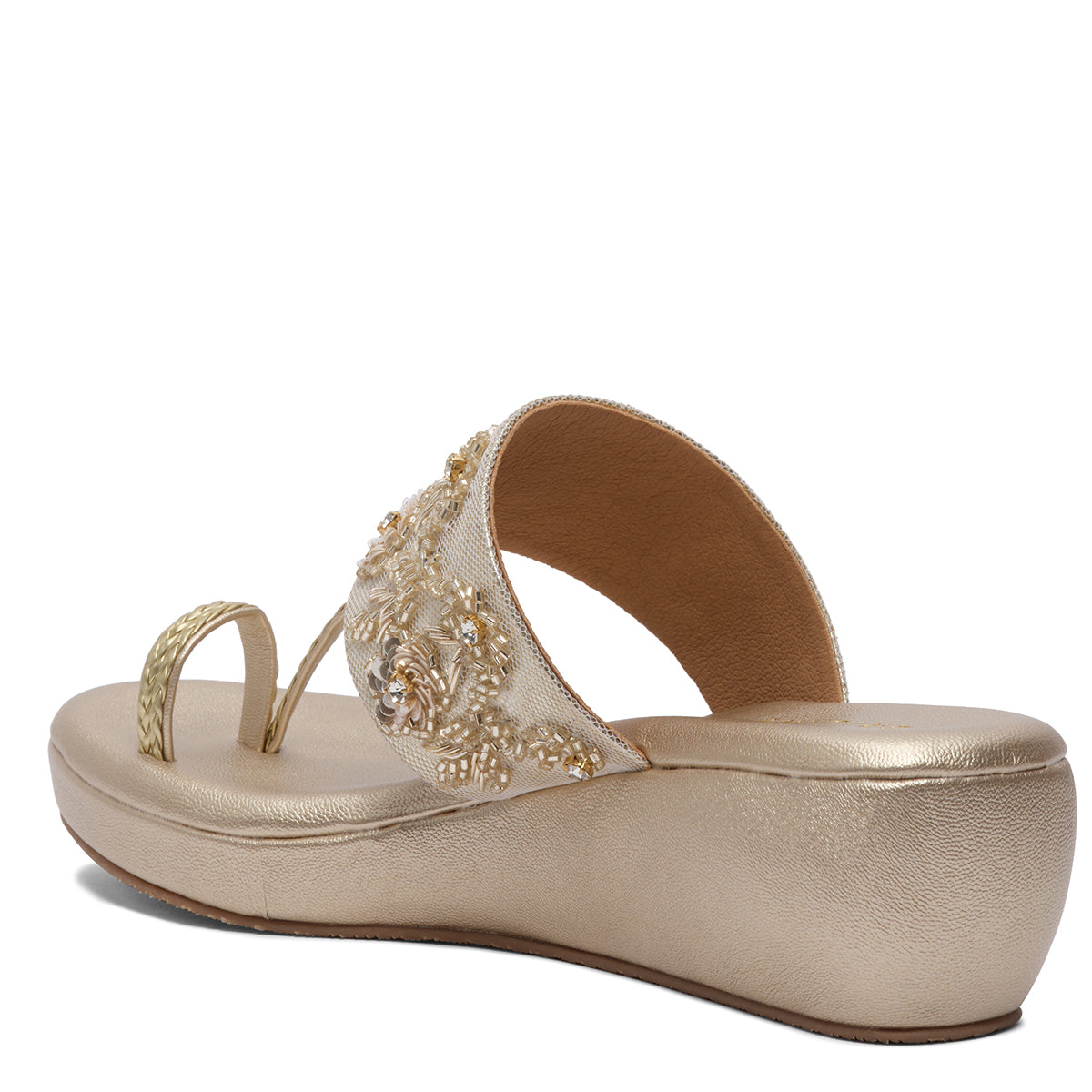 Tarini Embroidered Wedges