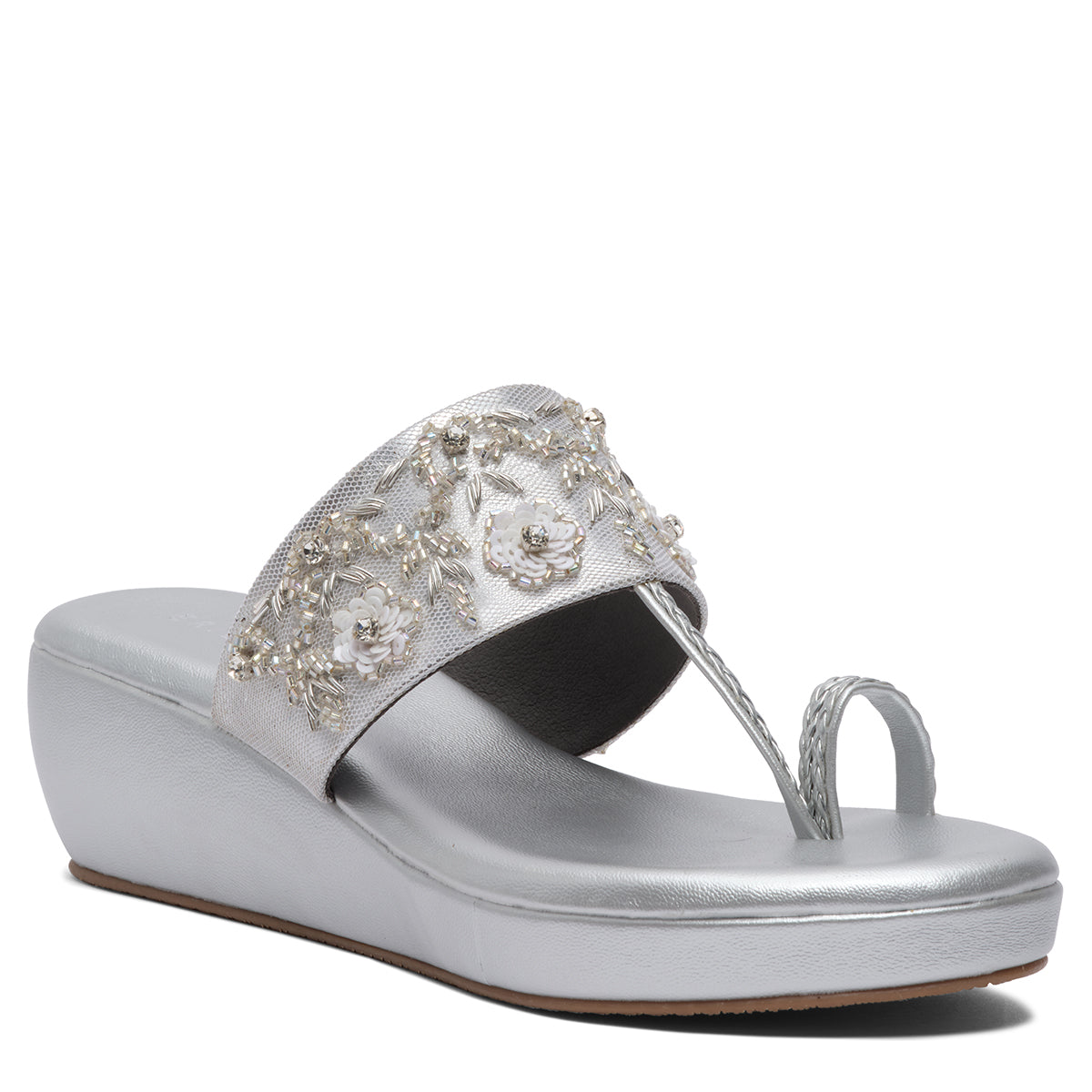 Tarini Embroidered Wedges