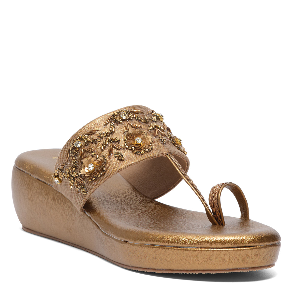 Tarini Embroidered Wedges Macro Footwear Eridani