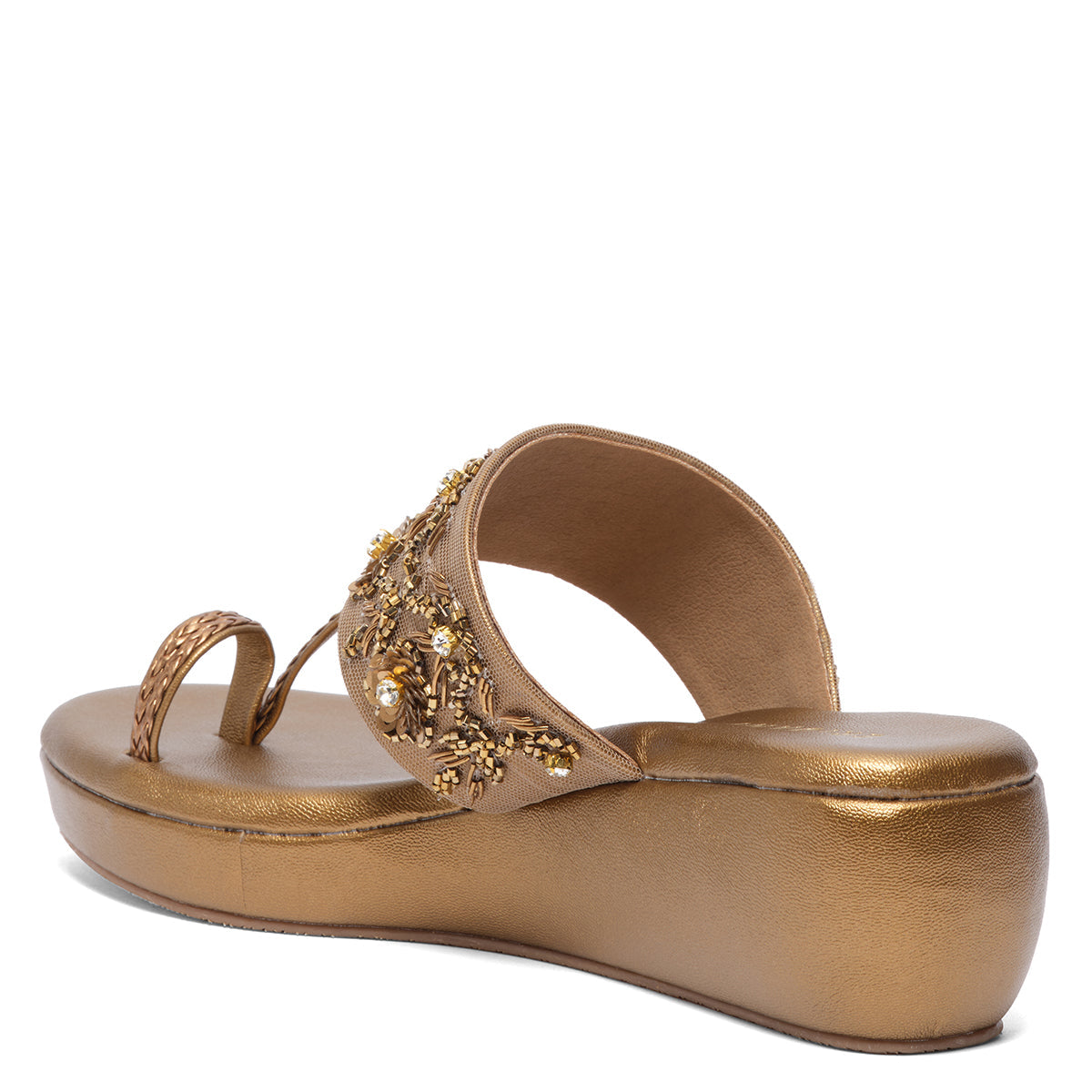 Tarini Embroidered Wedges Macro Footwear Eridani