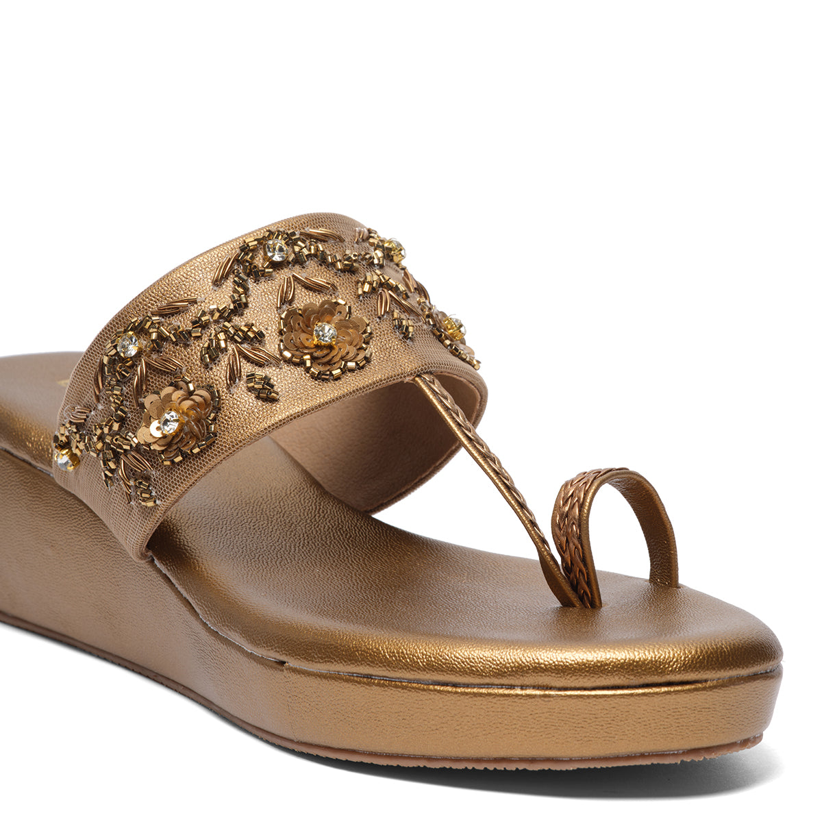 Tarini Embroidered Wedges Macro Footwear Eridani