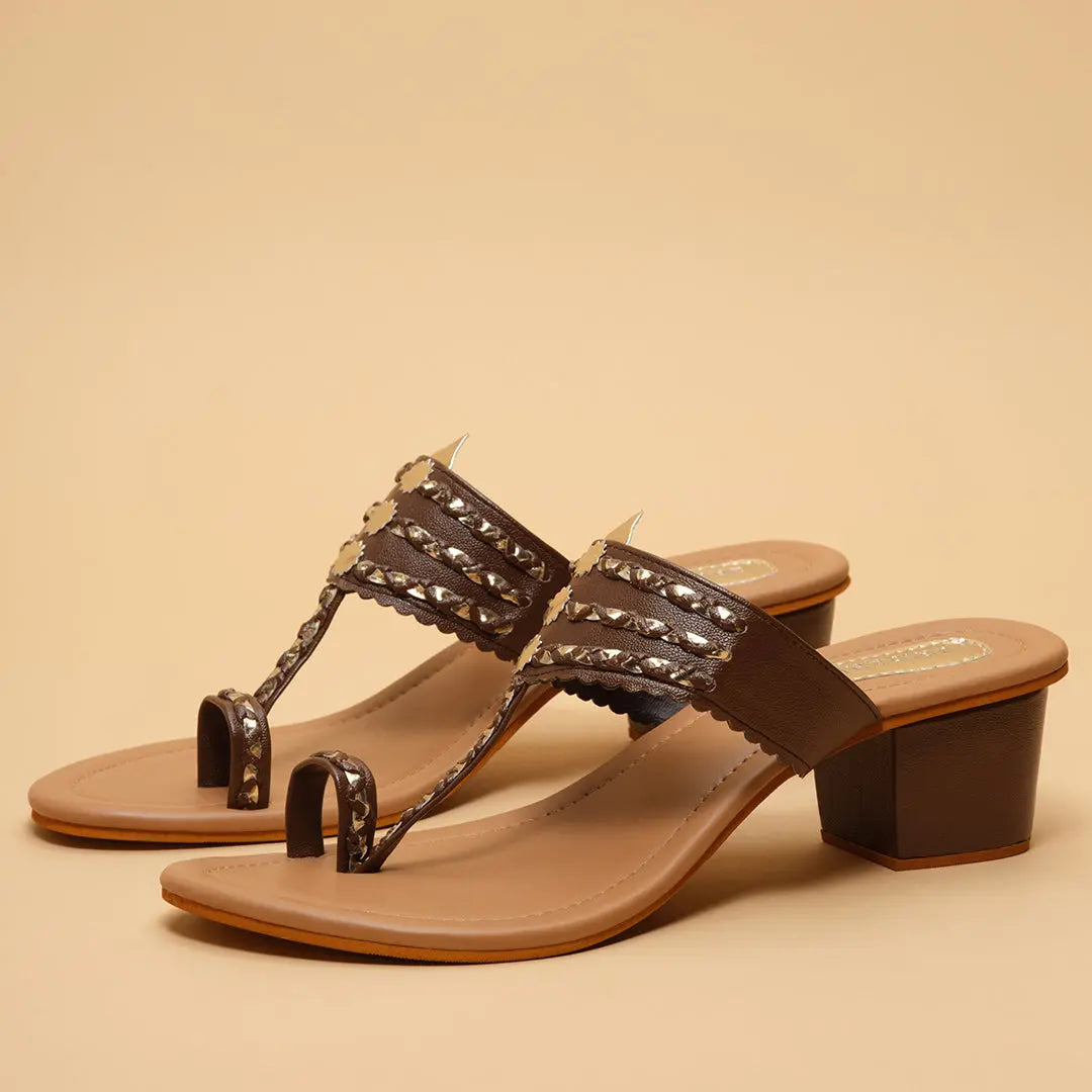 Thrida Kolhapuri Heels New Shoeb
