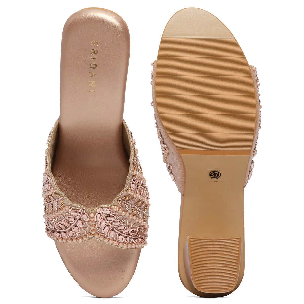 Tvisha Embroidered Heels Mahek Footwear