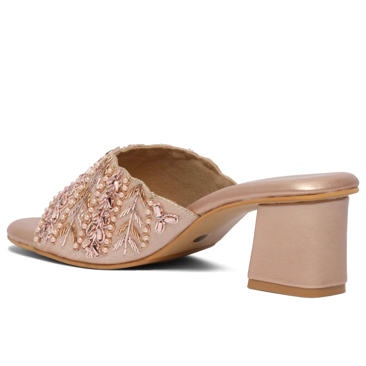 Tvisha Embroidered Heels Mahek Footwear