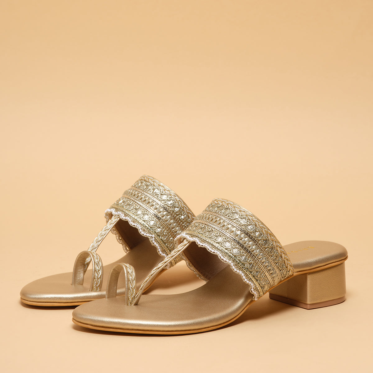 Tyshara Kolhapuri Heels Macro Footwear Eridani