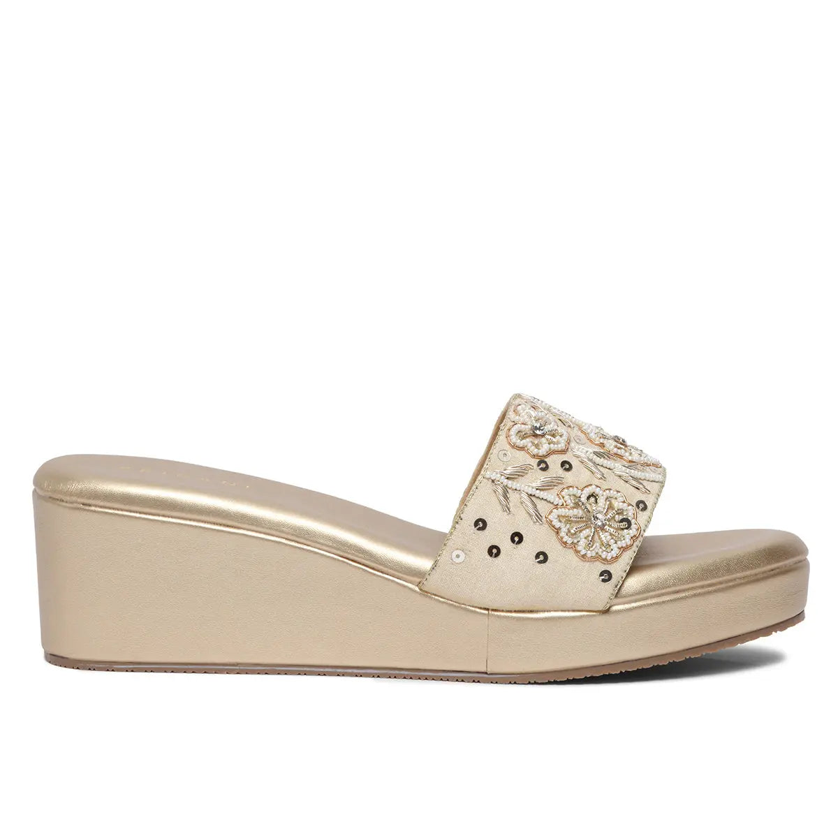 Ura Embellished Wedges Mahek Footwear