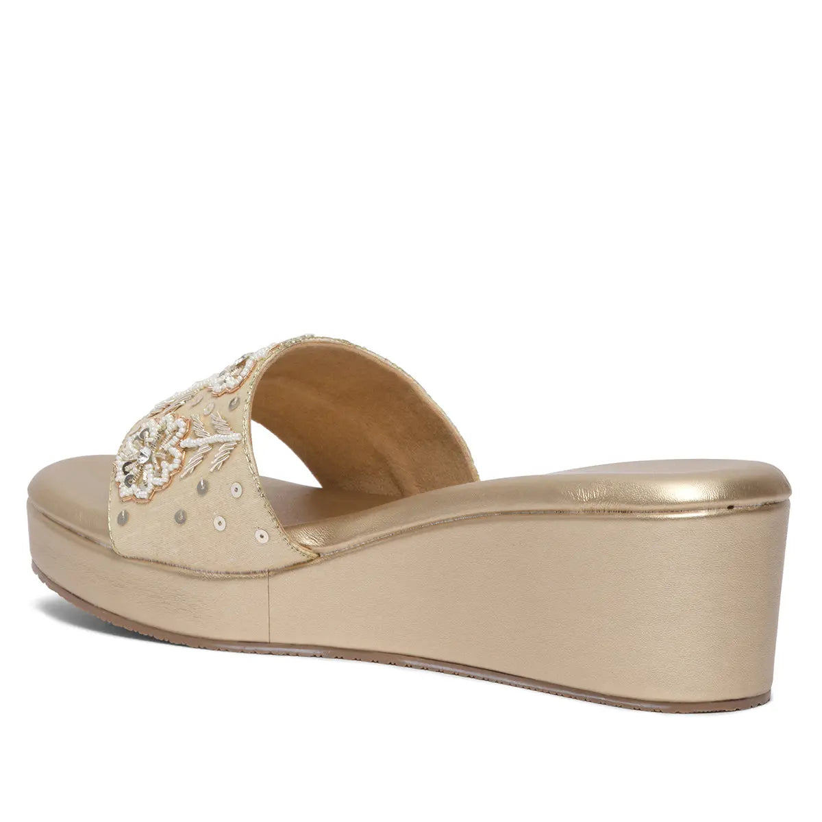 Ura Embellished Wedges Mahek Footwear