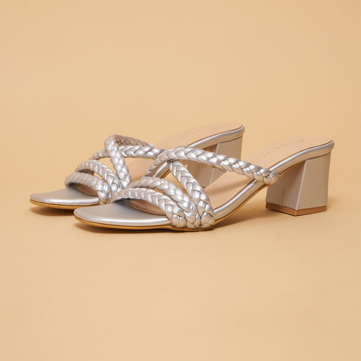 Valeria Woven Strappy Heels