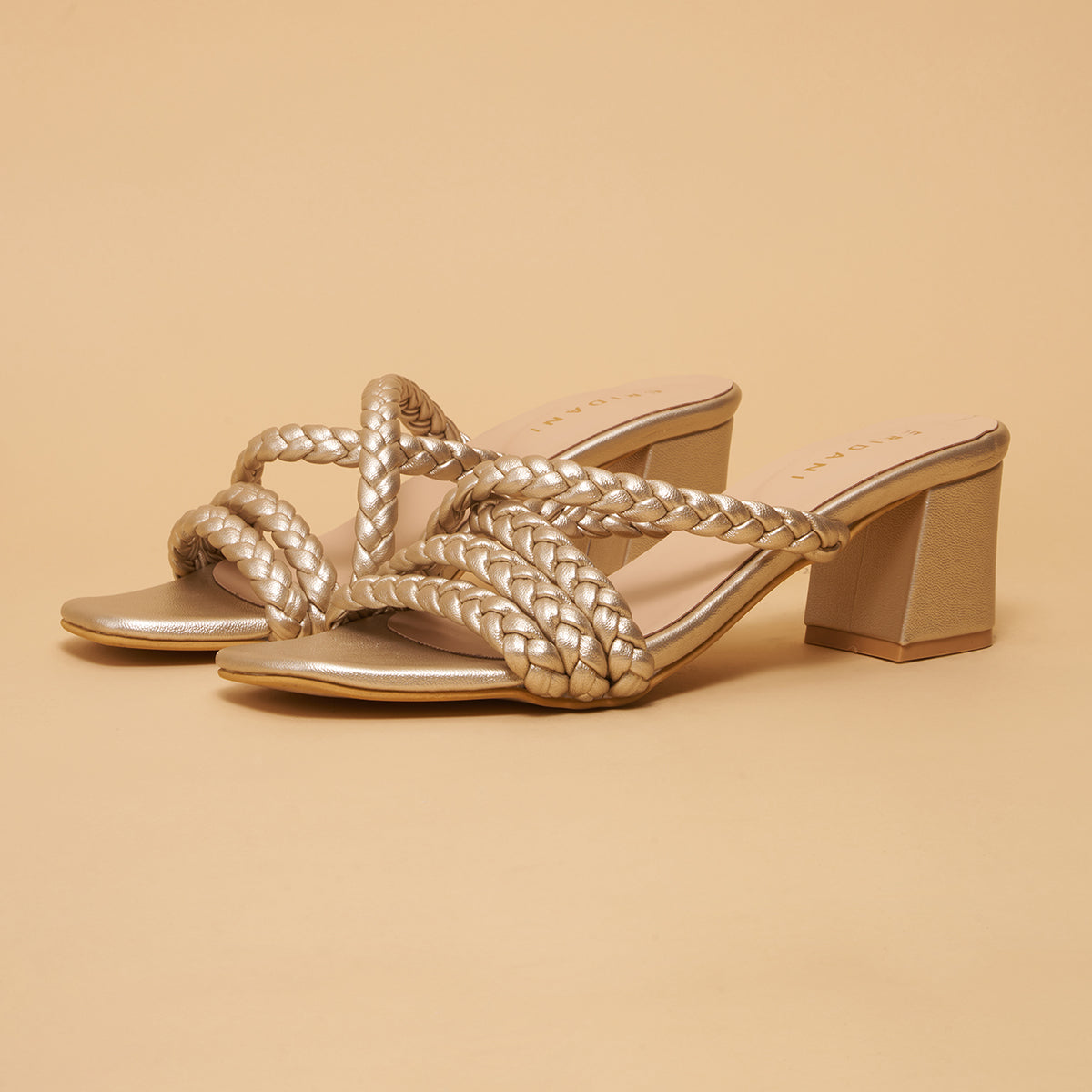Valeria Woven Strappy Heels