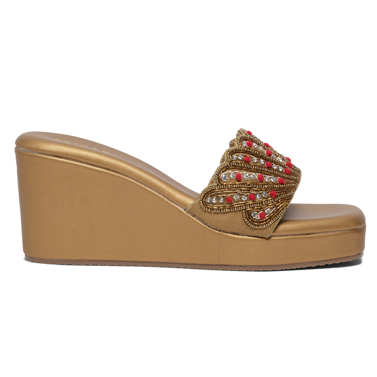 Vanika Embroidered Wedges