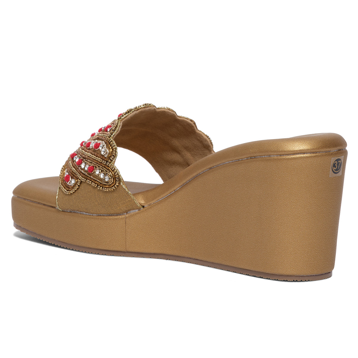 Vanika Embroidered Wedges
