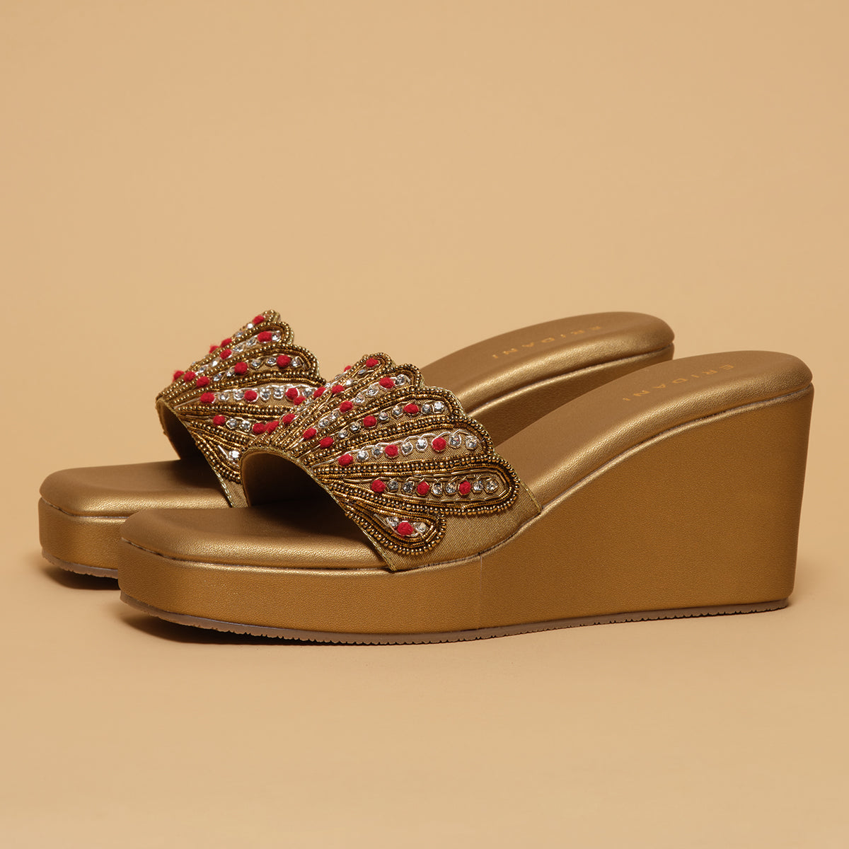 Vanika Embroidered Wedges