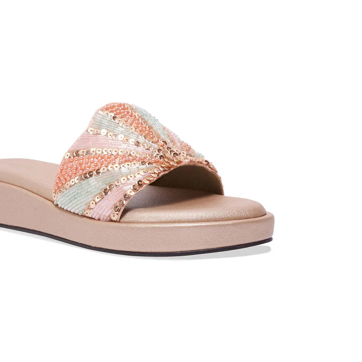 Veda Embroidered Flats Akil