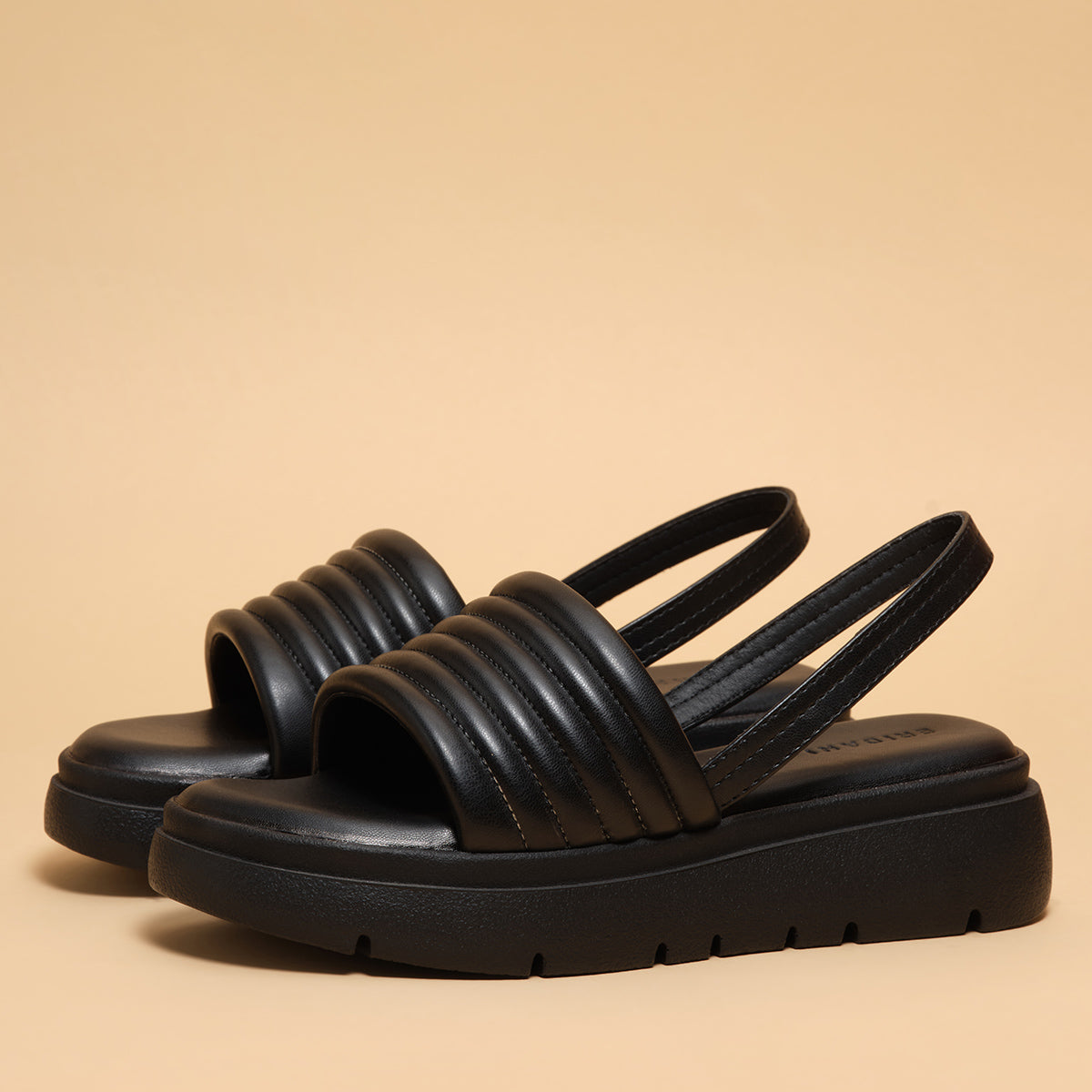 Velvet Platform Sandals