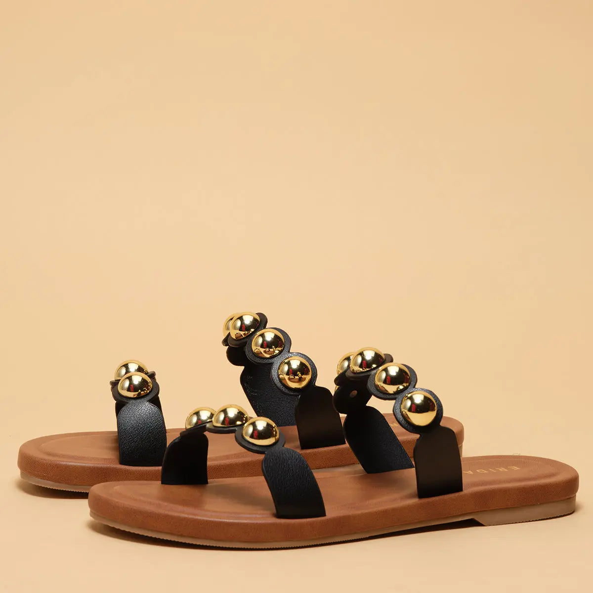 Viella Studded Flats AB Footwear