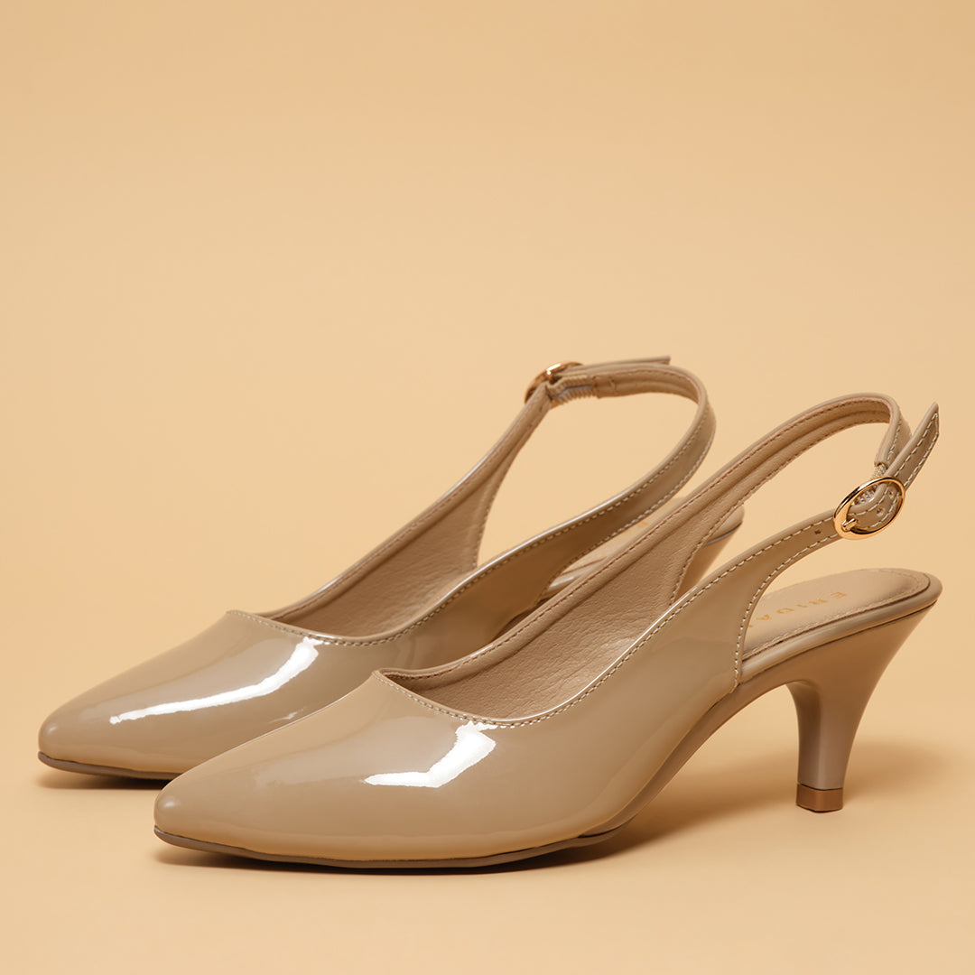 Violet Slingback Pumps