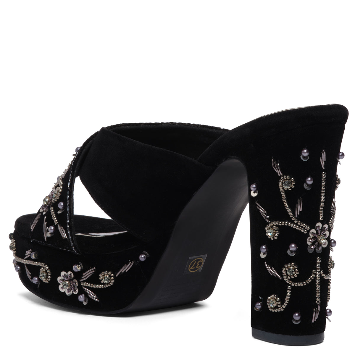 Virika Embroidered Heels