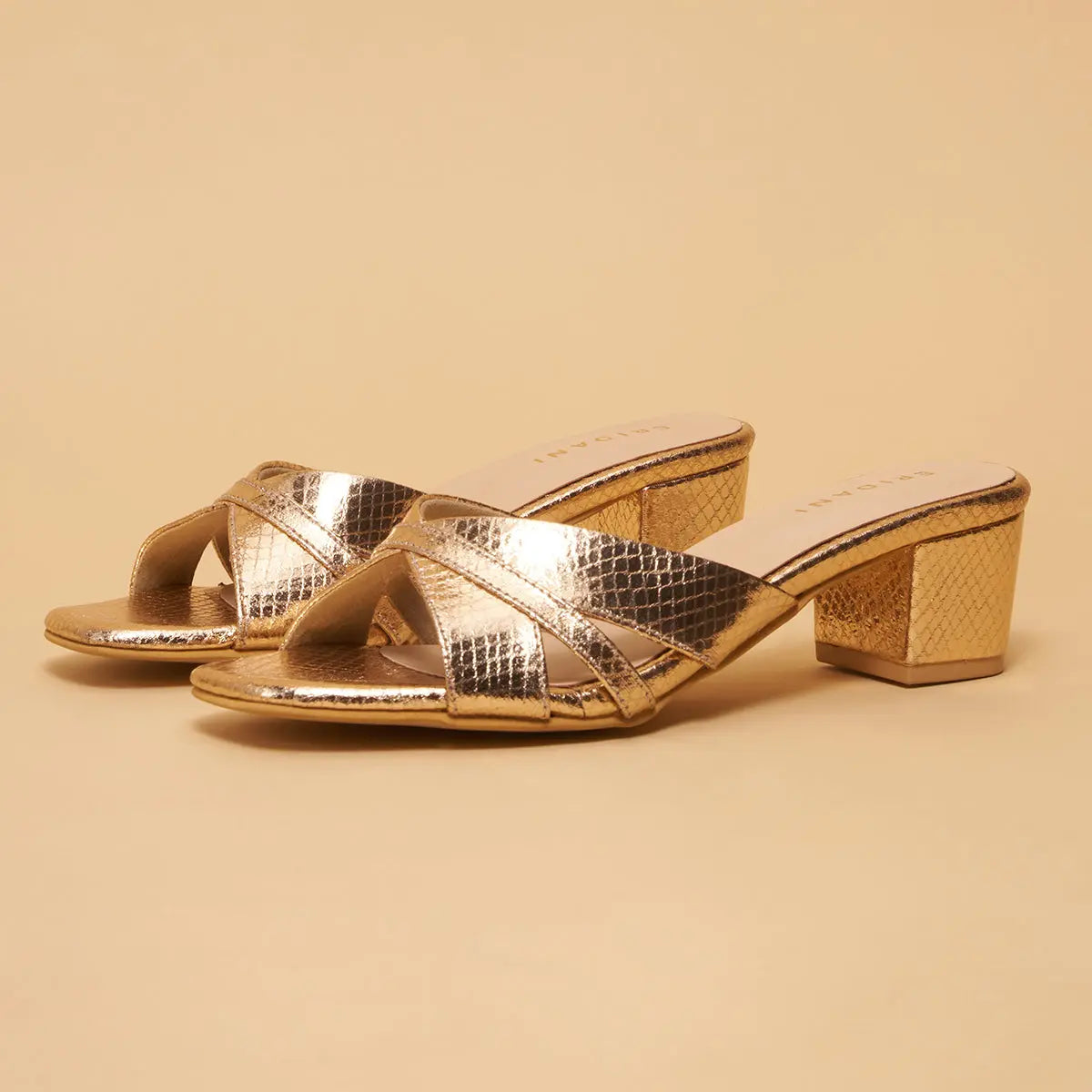 Vyola Metallic Heels A H K SHOES
