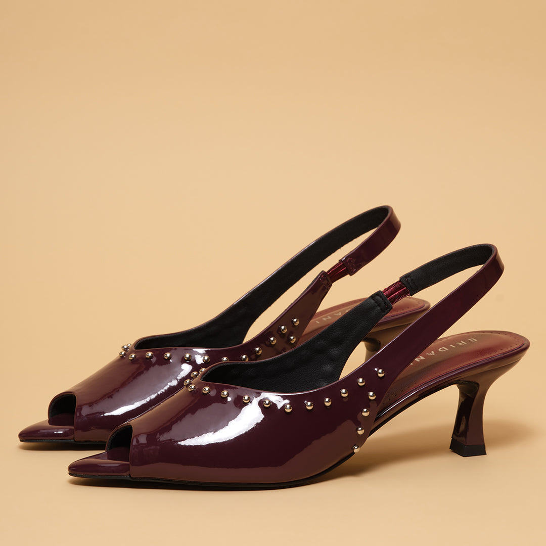 Wreath Studded Heels