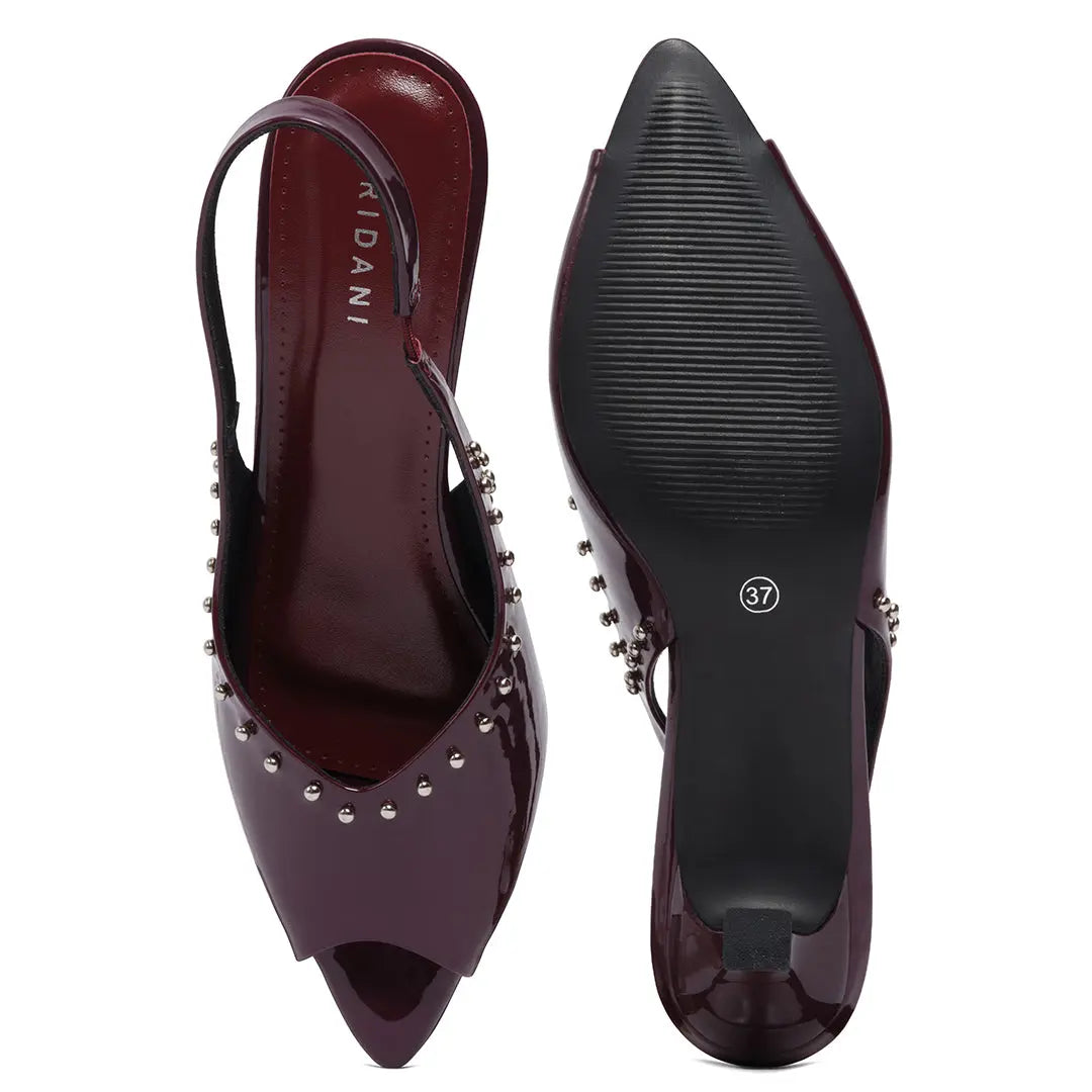 Wreath Studded Heels Bless Corporation