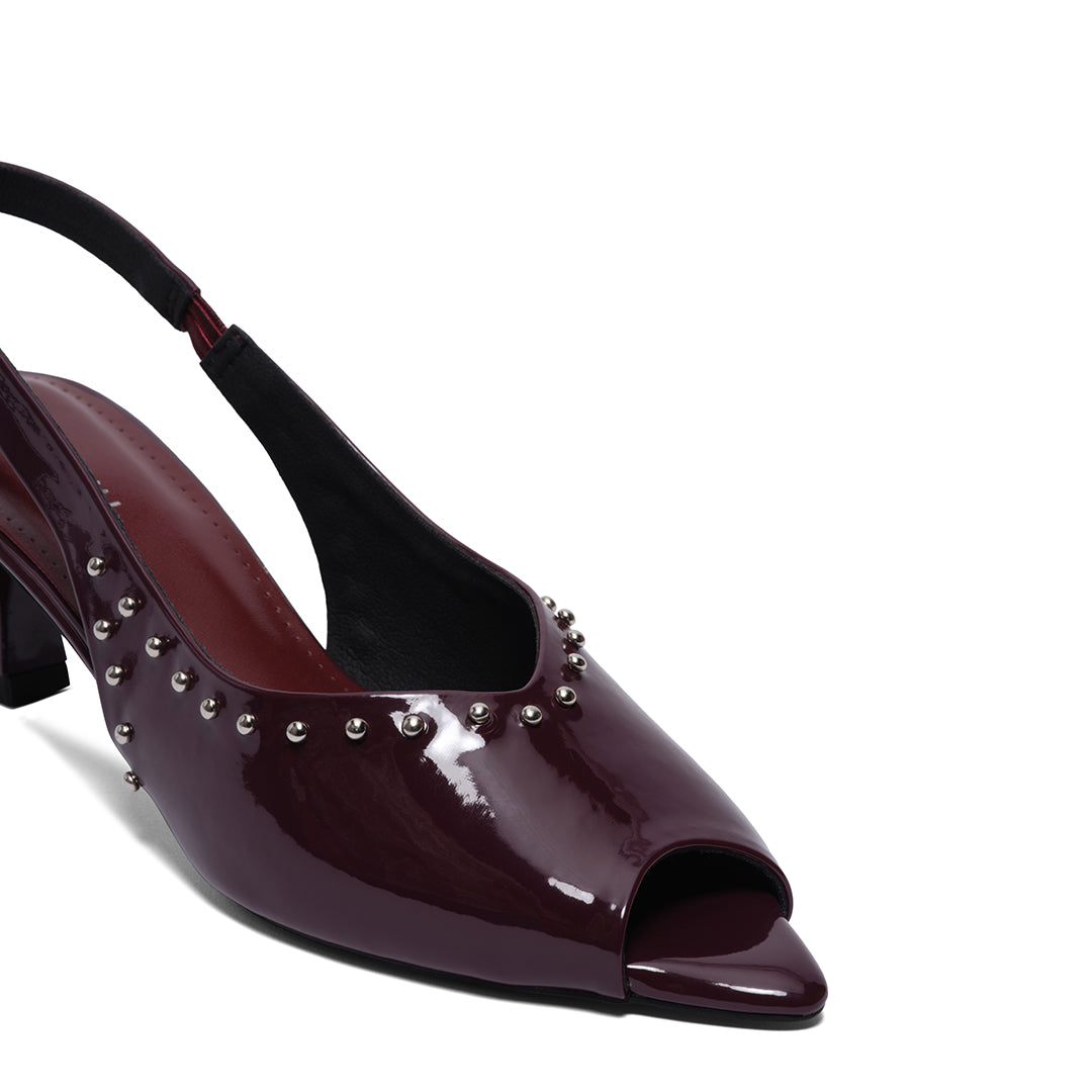 Wreath Studded Heels