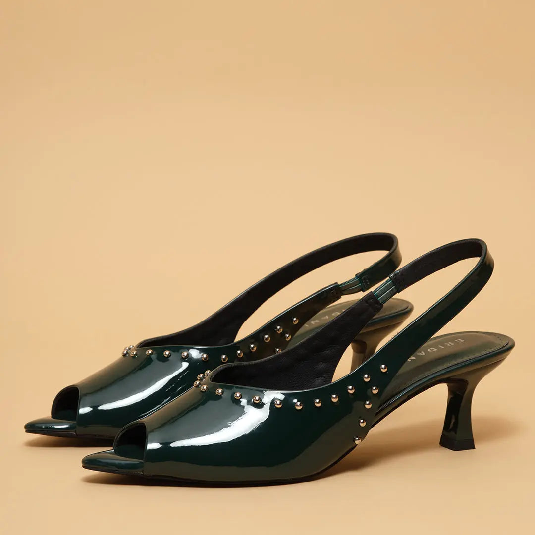 Wreath Studded Heels Bless Corporation