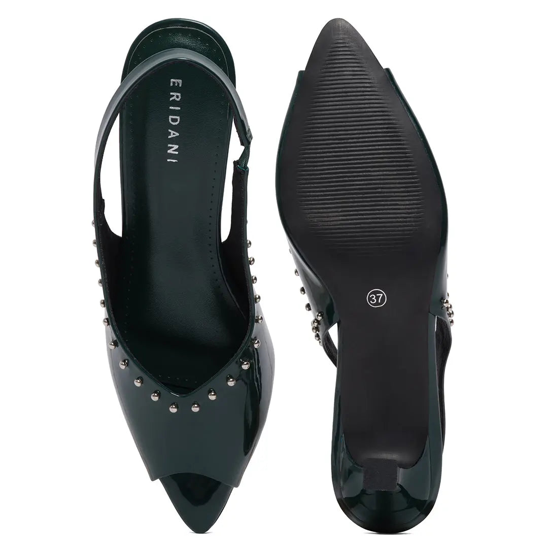 Wreath Studded Heels Bless Corporation