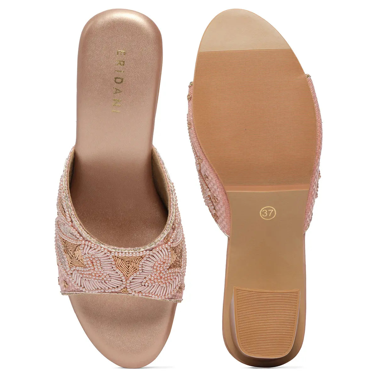 Zaire Embroidered Heels Mahek Footwear