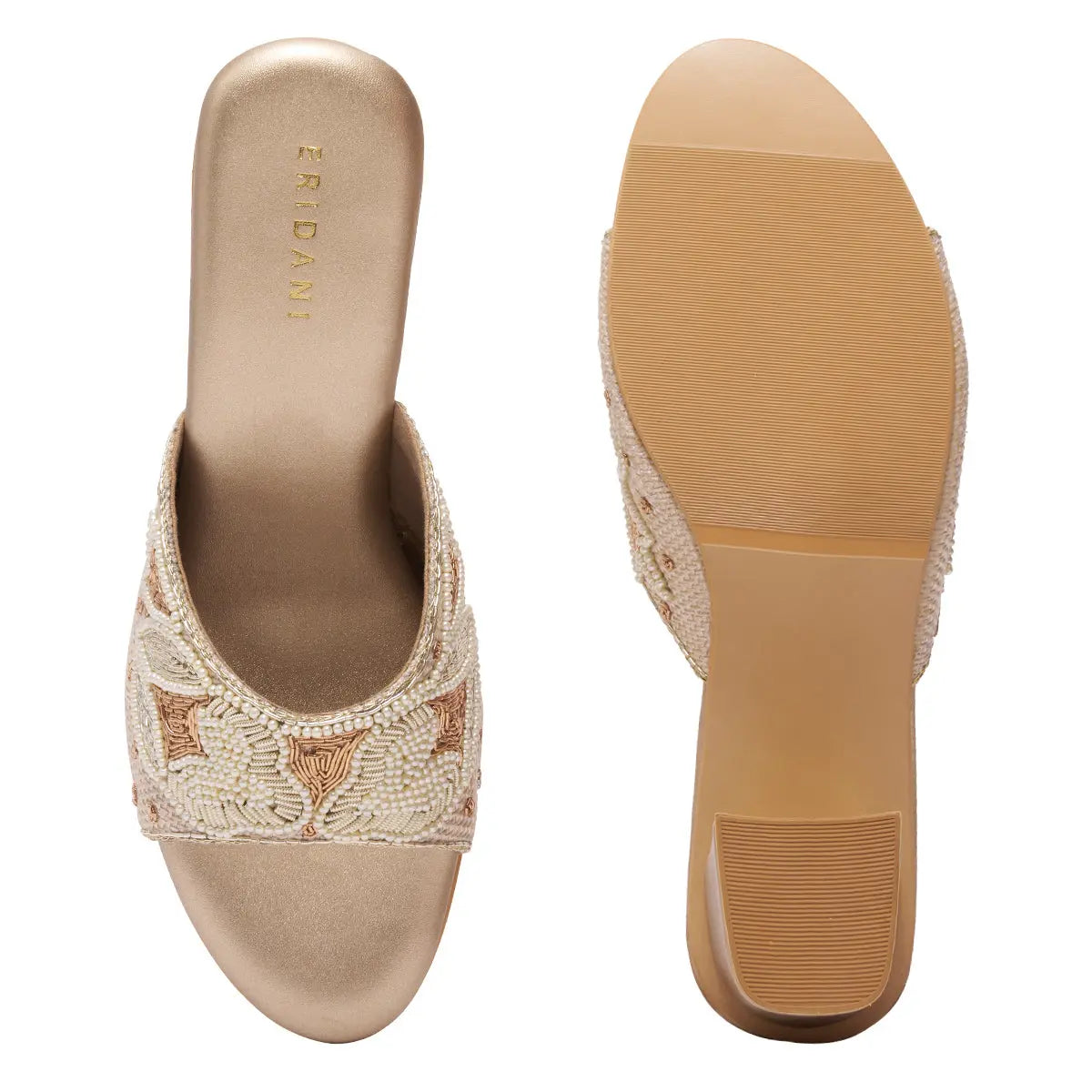 Zaire Embroidered Heels Mahek Footwear