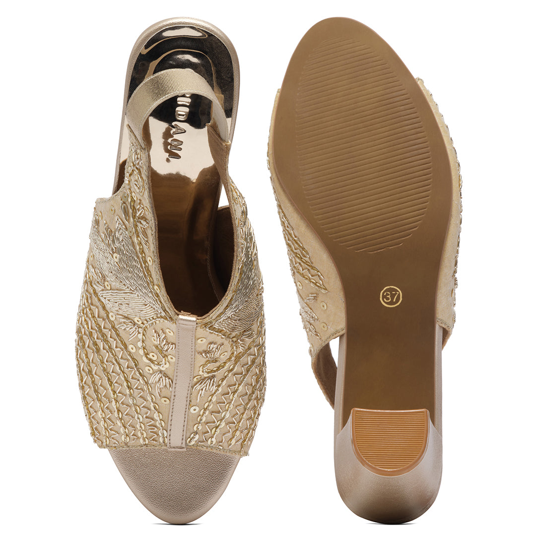 Zaisha Embroidered Heels