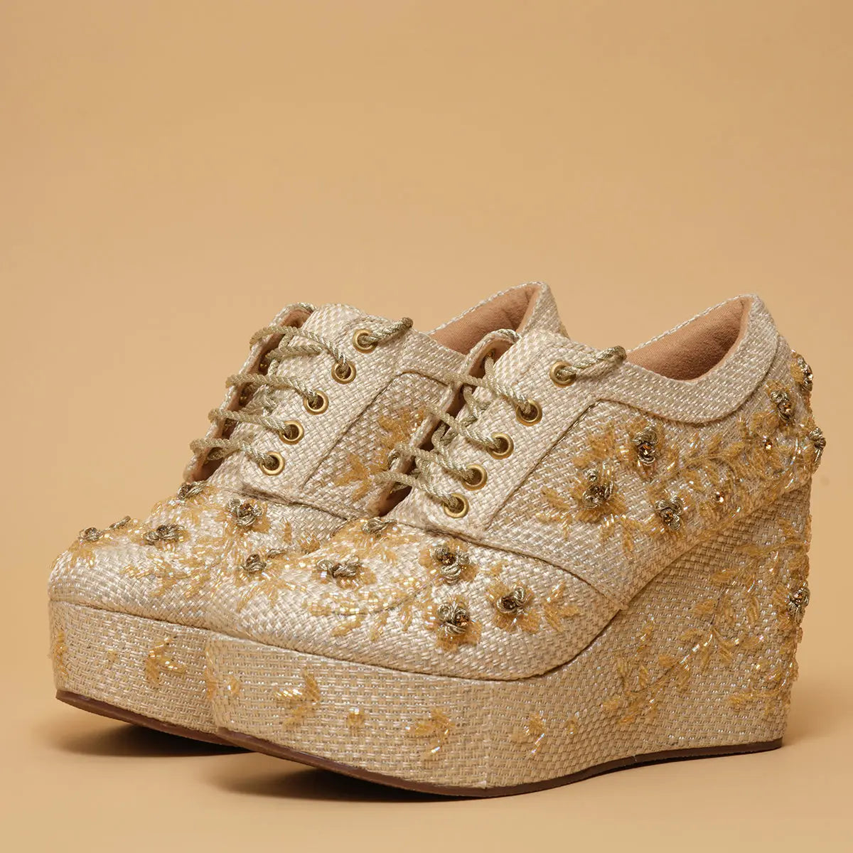 Ziya Embroidered Sneakers Diamond Footwear