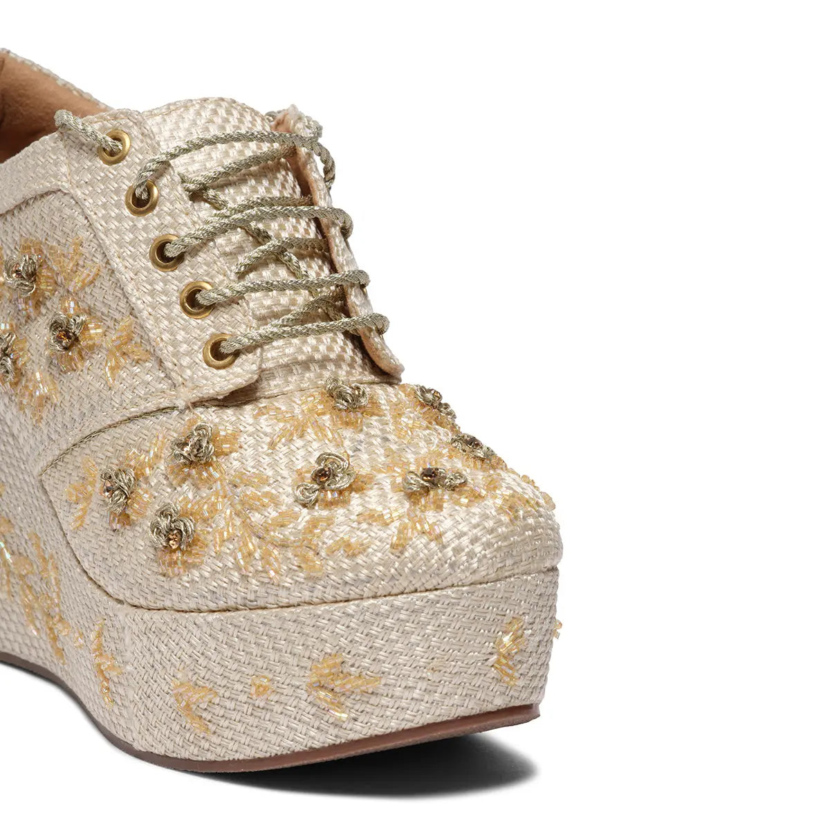 Ziya Embroidered Sneakers Diamond Footwear